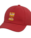 Forklift Operator Warehouse Statement Red Adjustable Printed Baseball Hat For Adults Classic Five Panel Cap With High Crown