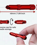 2 In 1 Precision Glue Applicator And Airbrush Nozzle Cleaner Tool with stainless steel micro tip, 48mm size illustration