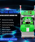 Pro Grade Foam Spray Equipment For Polyurethane Dispensing, E-3000 green portable spray machine for insulation projects.