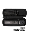Open Grab And Go Slim Semi Hard Zipper Case For FLIR One Edge Pro 160x120 IR Camera showing mesh pocket, device not included