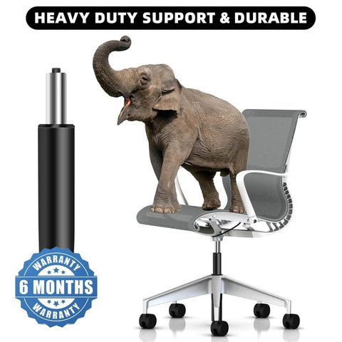 5.5 Inch Adjustable Office Chair Gas Lift Cylinder Replacement With Universal Fit For Most Chairs, elephant on chair