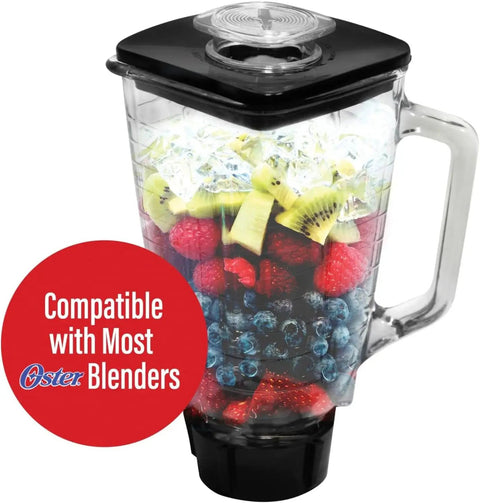 Replacement Glass Jar Set For Oster Blender 1.2 Liter Capacity Clear Fits Oster Blenders Durable Glass Jar For Smoothies