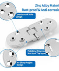 Heavy Duty Zinc Alloy Flip Top Hinges For Folding Tables showing countersunk holes and rust-proof design, 3.1 X 1.18 inch size.