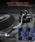 Turntable Stylus Force Scale With 0.01g Precision, Non Magnetic Gauge For Accurate Cartridge Tracking, Supports MM MC MI Cartridges And Piezo Pickup, Perfect Gear For Pros And Home Audio Setups on turntable, 6 units shown