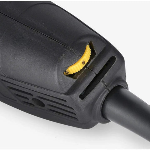 Detailed view of speed control dial on 800W Professional Electric Tube Pipe Belt Polisher Sander Machine.