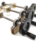 Heavy Duty Top Shelf T8 Lead Screw Set With Durable Brass Nut And Sweet Turning Handwheel 400Mm Trapezoidal Threaded Rod For Cnc 3D Printer Serious Axis Mods, showcasing assembled T8 lead screw with brass nut and turning handwheel.