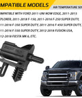 Ambient Car Air Temperature Sensor Replacement That Works With Ford Edge Explorer Lincoln For Outdoor Temperature Readings ABS Material High Sensitivity Rugged Durability AU5Z 12A647 B Compatible next to truck