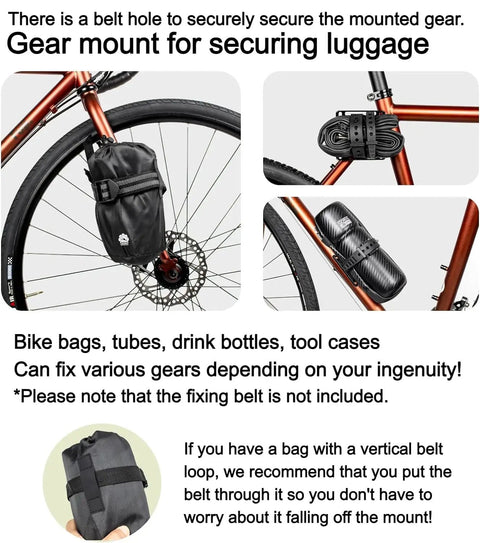 Front Fork Universal Bottle Cage Mount For Bikes No Fuss Water Bottle Holder For Bikepacking And Gravel Rides Large Aluminum