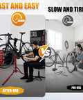 Heavy Duty Bike Repair Stand With 360 Degree Clamp Portable Aluminum Work Stand Supports Up To 110 Lbs Tool Tray For Easy Maintenance Fits Mountain And Road Bikes And Electric Bikes Red used by mechanic vs traditional repair method comparison