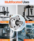 3D printer, DIY robot, CNC and automation machines with 50 To 1 Planetary Gearbox For Nema 23 Stepper Motors in center