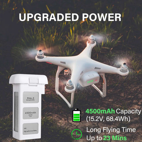 Beefed Up 4500mAh 15.2V Intelligent Flight Battery For DJI Phantom 3 Series Standard Pro Advanced 4K SE Drones