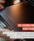 High Heat Pizza Steel For Oven And Grill 13 By 13 Inch One Quarter Inch Thick With Lifting Holes Baking Stone in oven