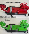 Desktop 3D Printer Filament Extruder Turns Empty Soda Bottles Into Legit 1.75 Mm Printing Wire No Sweat With Digital Temp Gauge showing size and design.