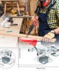 Solid Heavy Duty Toggle Latch Clamps 40323 6 Pack For Garage Shop With 360 Lbs Hold Power Great For Woodworking And Jig Projects That Need Serious Grip with red handle.