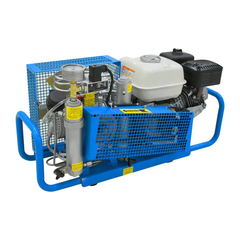 Tuxing 5.5HP High Pressure Scuba Diving Compressor Generating 4500PSi And 300Bar With 3.5CFM Airflow For Snorkeling Water Sports And Paintball Filling Featuring Automatic Safety Release Valve And Real Time Gauge Monitoring