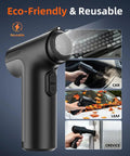 130,000 RPM Electric Air Duster With LED Light, 7500mAh Rechargeable Mini Blower cleaning keyboard, car, leaves, and crevices