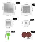 Self Adhesive Drywall Patch Kit With Aluminum Patches For Quick Fixes On Cracks And Holes In Walls And Ceilings, 16 Pcs, Scraper Included