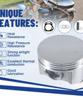 Beefed Up 70mm Flat Top Piston And.550 Ring Kit With Head Gasket For 212cc 224cc GX160 GX200 6.5HP Engines features