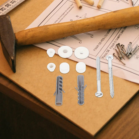 Toilet Tank Bolts And Gasket Kit Replacement Screws Set For Easy Install No Fuss Durable Toilet Hardware With Gasket Seals The Ultimate Toilet Repair Kit For Seats Tanks And Covers. Metal bolts, nuts, washers, and plastic anchors