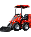 Mini Skid Steer Loader HY480D 23HP V Twin Honda GX690 Gas Engine, Wheeled, Sit Down Operation, view of loader and bucket