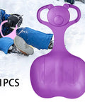 All Terrain Snow Sled Flexible Sledding Board For Snow Grass Sand Cold Resistant PP Material No Handle Toboggan Luge