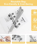 Heavy Duty Boss Grade Metal Zip Ties 15.8 Inch 304 Stainless Steel 270 Lbs Tensile Strength Locking Wire Ties With Reusable Bag