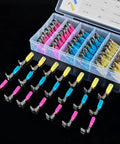 Heat Shrink Piggy Back Spade Terminals Assortment Kit For Auto Cars Trucks Boats 22-16 16-14 12-10 AWG Quick Splice Crimp Connectors 140 Piece Set With Color Coded Red Blue Yellow