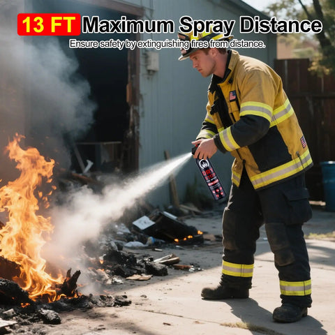 Ready When You Need It 3 Pack Dry Powder Fire Extinguishers For Home And Auto Emergency Gear Solid For Kitchen Grease Blazes Or Electrical Shorts Shoots Clean Out To Thirteen Feet Total Game Changer