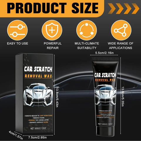 2 Pack Car Scratch Repair Kit With Paste And Wipe Sponge, Quick Car Scratch Remover For Dings And Scratches, DIY Auto Body Fix