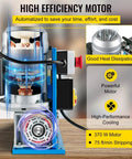 Heavy Duty Automatic Electric Wire Stripping Machine For Scrap Copper Recycling Knockout Dual Speed Auto Cable Cutter 1 5 To 38 Mm Range With Razor Blade showcasing high-efficiency motor and cooling system.