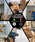 Multiple carpentry projects using 100 Pack White Head Wood Screws Size 10 X 1-3/4 Inch Stainless Steel Phillips Flat Head 304 A2 Grade Durable Fasteners For DIY Carpentry Furniture And Home Improvement in various environments.