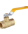 Pack Of 10 One Half Inch Heavy Duty Brass Ball Valve With Full Port FIP Threaded 600 WOG Lead Free Brass Forged Body Blow Out Proof Stem