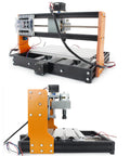 Upgraded 3018 PRO CNC Router Engraving Machine With E Stop And Limit Switches 10000 RPM Spindle Aluminum Frame Front View