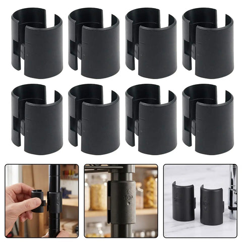 Plastic Wire Shelf Clips 1.5 Inch For Easy Install And Stable Wire Shelving Locking Rack Clips 32 Pack Universal