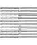 Left Right Hand Thread Swage Lag Screws for 1/8 Inch Cable Railing T316 Stainless Steel Deck Baluster Kit Easy Install Dual Direction Tensioning