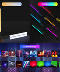 CCT and RGB modes of the Handheld Light Wand With 360 Degree RGB LED Video Light Stick For Photography And Vlogging 3300mAh