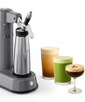 NitroPress Ds Electric Nitro Cold Brew Coffee Maker Machine Brewing Device for smooth creamy drinks and microfoam.