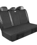 Upgraded 900D Heavy Duty Dog Back Bench Seat Cover for Cars, SUVs and Trucks, Waterproof Nonslip Seat Protector With 3 Seatbelts