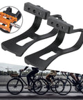 Half Clip Toe Pedal for Road and Mountain Bikes Strapless Pedal Clip to Improve Pedaling Control, lightweight durable grip