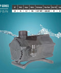 115V Dual Discharge Submersible Pond Pump With Beefy 4280 GPH, Oil-Free Direct-Drive Waterfall Pump For Ponds, Black