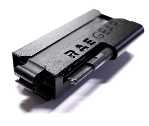 Two Bit Kit Belt Clip With Ratcheting Extender 1.5in Spring Steel Clip Holds Two Bit Kits And Extender Neodymium Magnet Keeps It Locked