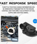 Built Tough Throttle Position Sensor TP For Chevy Buick Cadillac displayed in engine compartment for direct fit installation.