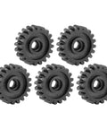 Five Pack Steel Servo Spur Gears With 24 Tooth Internal Spline Module 0.8 Durable Industrial Replacement Gears For RC Servo Motors And Precision Machinery 20T