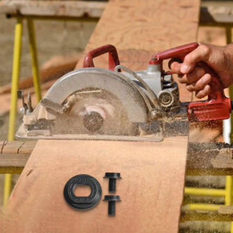Beefed-Up Heavy Duty Outer Clamp Flange Washer And Blade Bolt Set For Circular Saws used with DCS391 cutting wood