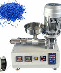 Hella Reliable Single Screw Plastic Pellet Extruder And Fast Filament Maker With 1000W Motor And Precise Pid Temperature Control, showcasing a blue pellet feeder.