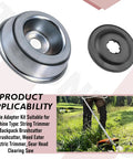 Beefed Up Blade Adapter Kit with Thrust Washer Plate for String Trimmers and Brushcutters Maintenance Attachment