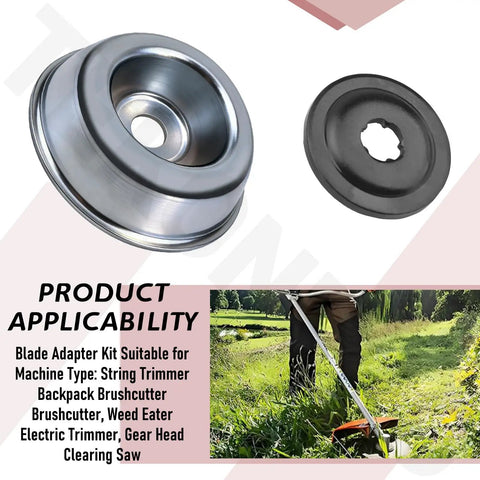 Beefed Up Blade Adapter Kit with Thrust Washer Plate for String Trimmers and Brushcutters Maintenance Attachment