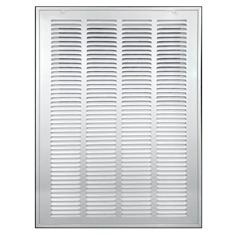 Fits 16x25 Duct Opening Return Air Grille With Filter Included And Removable Door Steel White Vent Cover