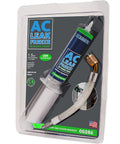 Front view of AC Leak Freeze Magic Frost Leak Sealant With One Quarter Inch Adapter, in packaging, 0.5 oz size.
