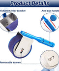 2000g Manual Pressure Sensitive Tape Adhesion Tester With Steel Roller Wheel For Peel Strength And Holding Force Testing Built In 2000g Standard Load For Uniform Tape Adhesion On Steel Plate Durable Pro Grade Tool blue handle and steel roller